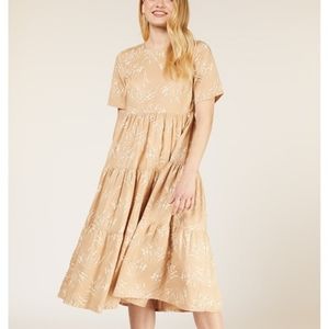 People Tree Kit Seed Dress in Stone from Anthropologie